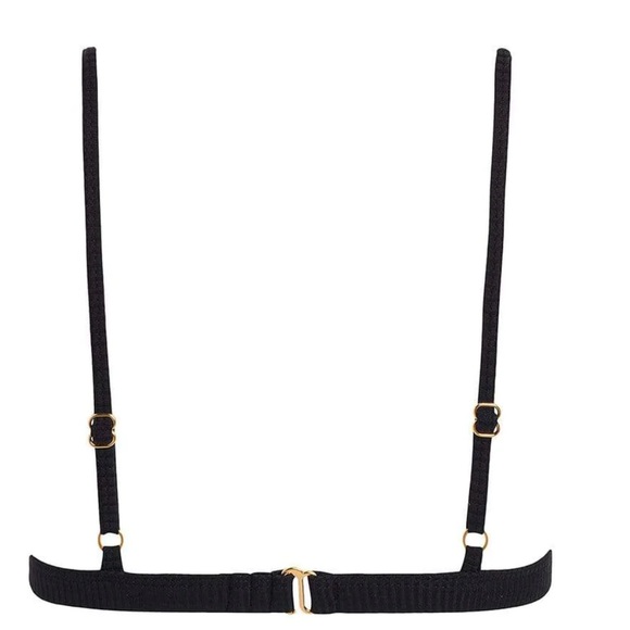 Black Rib Hunter Triangle Bikini Top - Picture 3 of 5